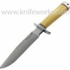 Blackjack Classic Blades Model 1-7 Antique Ivory Micarta, Leather Sheath