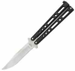 BenchMark Balisong Knife - Black (4" Stainless Steel)