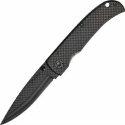 Benchmark Carbonfiber Linerlock, Plain Edge
