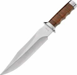Boker Magnum Giant Bowie ,440 Stainless, Genuine Leather Handle