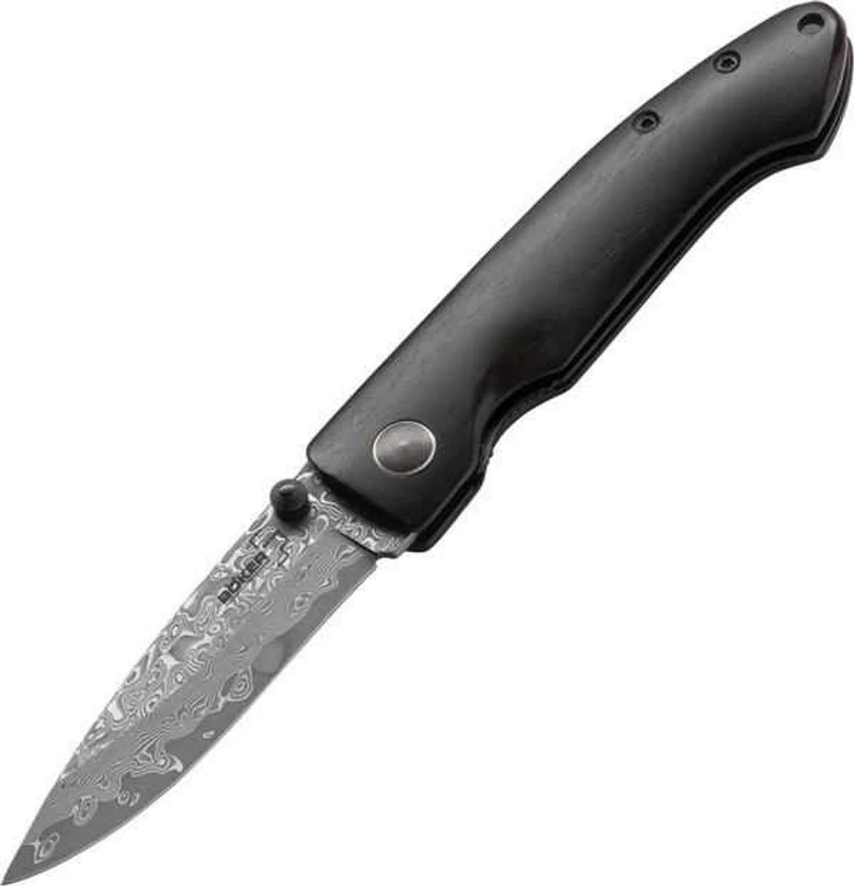 Boker Plus Damascus Gent I, Damascus Steel, Ebony Wood Handle (BOP02470) 1 Boker Plus Damascus Gent I, Damascus Steel, Ebony Wood Handle (BOP02470)
