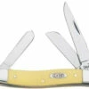 Case 035 Medium Stockman, Yellow Synthetic Handle CV (3318 CV)