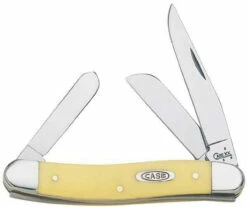 Case 035 Medium Stockman, Yellow Synthetic Handle CV (3318 CV)