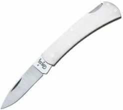 Case 041 Executive Lockback, Brushed Stainless Steel Handle (M1225L SS)