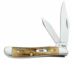 Case 048 Peanut, Genuine India Stag Handles (5220 SS)