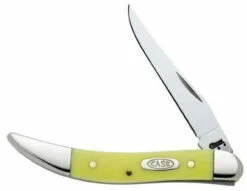 Case 091 Small Texas Toothpick, Yellow Synthetic Handle CV (310096 CV)