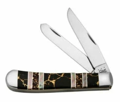 Case Trapper, Exotic Black Aztec W/ Pearl