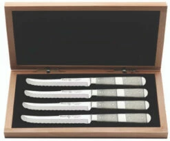 Case 2266 4-Piece Steak Knife Set, Natural Bone Handle