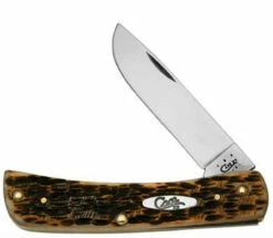 Case 245 Sod Buster Jr., Amber Bone SS (6137 SS)