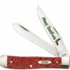 Case Trapper 52400 Kirinite Red Sparkle Handle