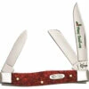 Case Medium Stockman 52401 Kirinite Red Sparkle Handle