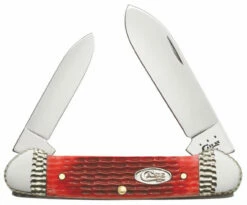Case Canoe, SS, Dark Red Bone Handle