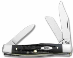 Case Medium Stockman 65012 Jigged Buffalo Horn Handle (BH3032 SS )