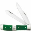 Case Christmas Trapper 65580 Smooth Green Bone (Christmas Tree)