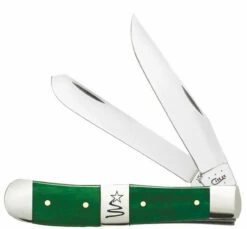 Case Christmas Trapper 65580 Smooth Green Bone (Christmas Tree)