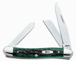 Case 9721 Medium Stockman, Pocket Worn Bermuda Green Jigged Bone (6318 SS)