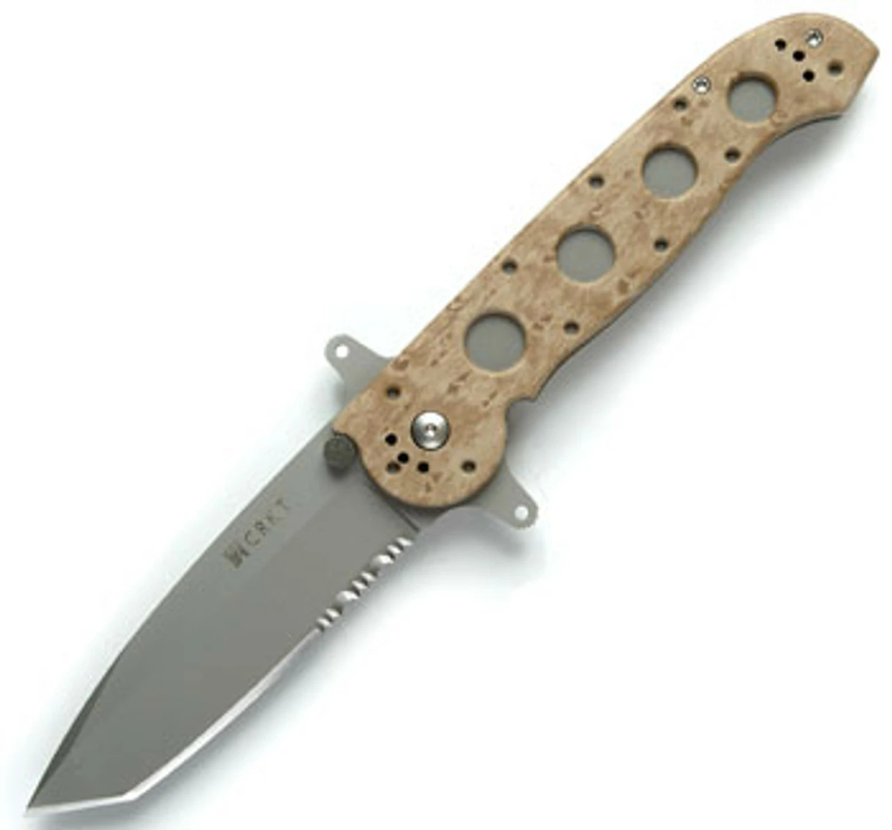 CRKT M16-14ZSF Desert Tanto, 4" AUS8 Tanto Combo Blade, Desert Tan GFN Handle W/Dual Hilt 1 CRKT M16-14ZSF Desert Tanto, 4" AUS8 Tanto Combo Blade, Desert Tan GFN Handle W/Dual Hilt