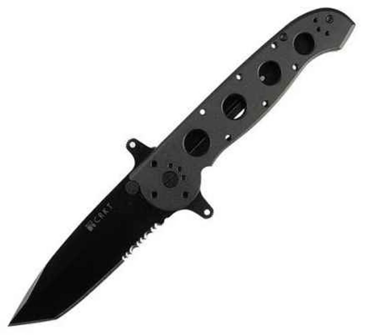 CRKT M16-14SF Special Forces, 4" AUS8 Combo Tanto Blade, Black Aluminum Handle 1 CRKT M16-14SF Special Forces, 4" AUS8 Combo Tanto Blade, Black Aluminum Handle