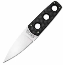 Cold Steel CS11SDT Secret Edge, 3.5" AUS 8A SS Plain Blade, Black G-10 Handle, Secure-Ex Neck Sheath