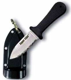 Cold Steel CS42SS Super Edge, 2" 420HC Serrated Edge Blade, Kraton Handle