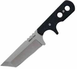 Cold Steel CS49HTF Mini Tac Tanto, 3.75" AUS 8A SS Plain Blade, G-10 Handle, Secure-Ex Neck Sheath