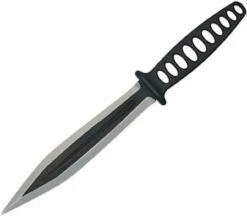 Condor Dendritic Combat Knife,6" Double Edge Blade,Black Nylon Belt Sheath