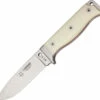 Cudeman MT5 Survival Knife, N695 Bohler Steel, White Micarta Handle