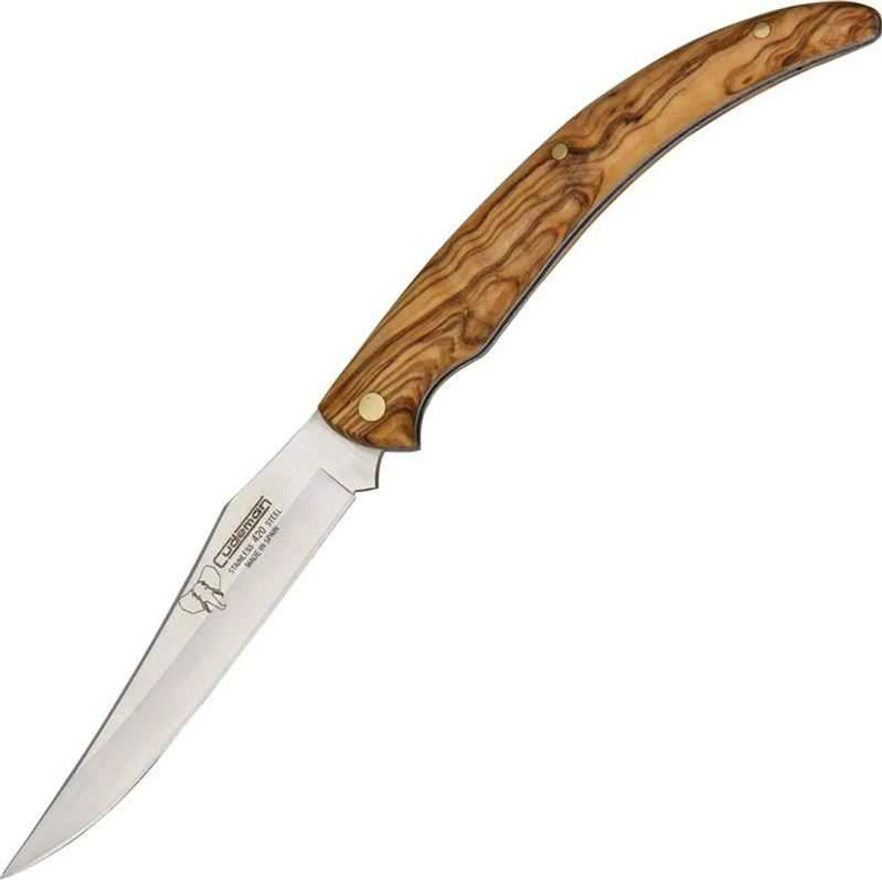 Cudeman Classic Folder, 420 Stainless, Olive Handle 1 Cudeman Classic Folder, 420 Stainless, Olive Handle