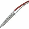 Deejo DEE1CB017 Cherry Blossom, 3.75" 3Cr13 SS Plain Blade, Rosewood Handle