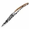 Deejo DEE1CB020 Maori Juniper, 3.75" 3Cr13 SS Plain Blade, Juniper Wood Handle