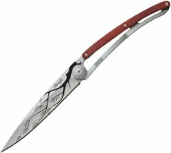 Deejo DEE1CB022 Tree, 3.75" 3Cr13 SS Plain Blade, Rosewood Handle