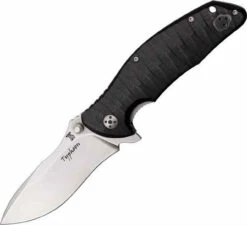 Dendra Typhoon, D2 Tool Steel Stonewash Finish Blade