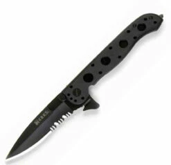 CRKT M16 Carson Design Folding Knife, Ti-Nitride Combo Blade, Zytel Handle