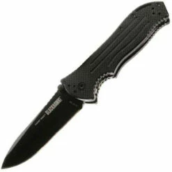 Blackhawk Blades Point Man, AUS-8A Stainless Black Teflon, Plain Edge