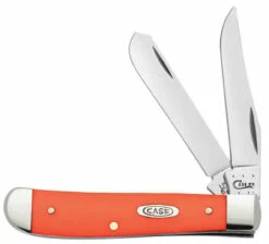 Case 80505 Mini Trapper, Smooth Orange Synthetic Handle (4207 SS)