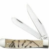 Case Poker Family "Card Hand" Smooth Natural Bone Trapper