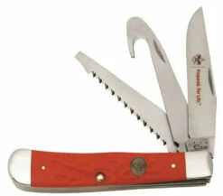 Case 7995 Boy Scouts Of America Rough Red Delrin Hunter Trapper