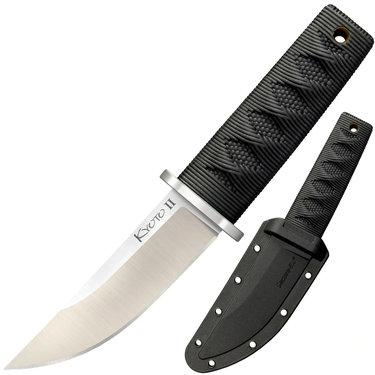 Cold Steel Kyoto II CS-17DB, 3.37" 8Cr13MoV Stainless Steel Reinforced Plain Blade, Black Long Kray-Ex Handle 1 Cold Steel Kyoto II CS-17DB, 3.37" 8Cr13MoV Stainless Steel Reinforced Plain Blade, Black Long Kray-Ex Handle