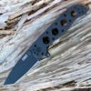 CRKT M16-02KS Framelock Tanto, 3.05" 12C27 Sandvik Plain Blade, Black Stainless Handle