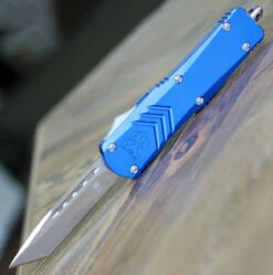 CobraTec Knives Medium FS-X Blue (3" D2 Steel Tanto) MBLUFS-XMTNS