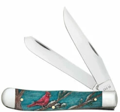 Case Trapper 39159 - Cardinal Embellished Natural Bone Color Wash (6254 SS)